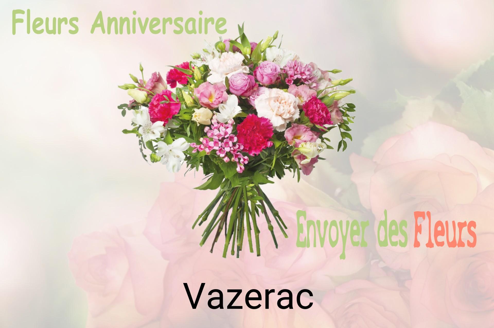 Bouquet de fleurs d’anniversaire livré à Vazerac